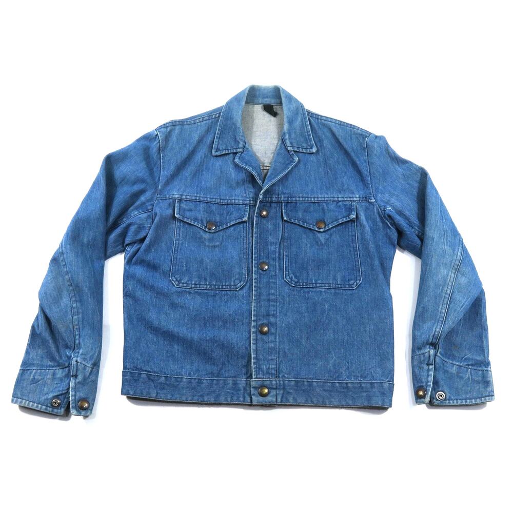 Lybro of Liverpool Denim Jacket, Sanforized, Blue Sz 38 1960s